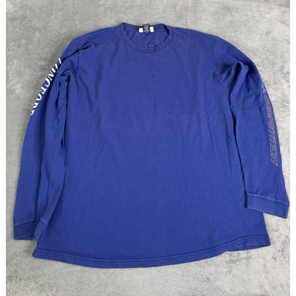 Vintage Y2K Nautica Competition Long Sleeve T Shirt Men's Size Large Blue